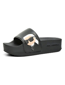 Karl Lagerfeld dámské módní pantofle - černé