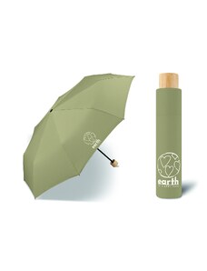Earth Super Mini olive gray dámský skládací EKO deštník