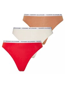 Tommy Hilfiger dámská bavlněná tanga 3pack s logem