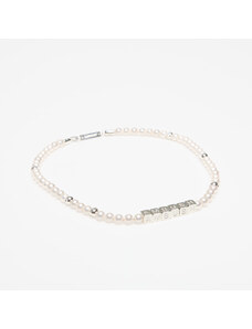 Ambush Pearl Letterblock Necklace Silver