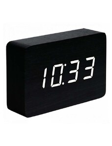 Stojací hodiny Gingko Design Brick Black Click Clock