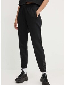 Tepláky Dkny černá barva, s potiskem, DP4P3394