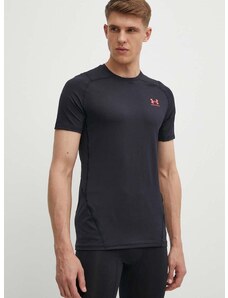 Tréninkové tričko Under Armour HG Armour černá barva, s potiskem