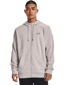 Pánská mikina Under Armour Armour Fleece Fz Hoodie Ghost Gray