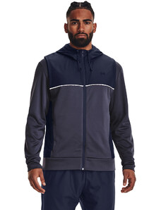 Pánská vesta Under Armour Af Storm Hooded Vest Tempered Steel