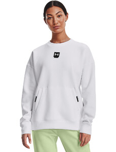 Dámská mikina Under Armour Summit Knit Oversize Crew White