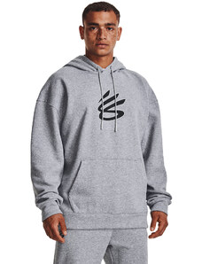 Pánská mikina Under Armour Curry Big Splash Po Hoodie Mod Gray Full Heather