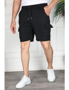 S2999 DEWBERRY CARGO POCKET MENS SHORT-BLACK