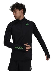 Pánské tričko adidas Adizero Warm 1/2 Zip LS Black