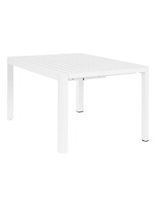 Bílý hliníkový rozkládací zahradní stůl Bizzotto Kiplin 149 x 97/149 cm