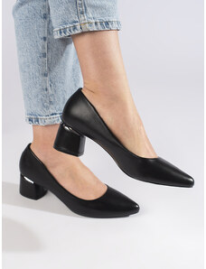 marka niezdefiniowana Black heeled pumps