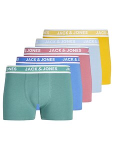 JACK & JONES Boxerky 'CONNOR' modrá / žlutá / nefritová / pink