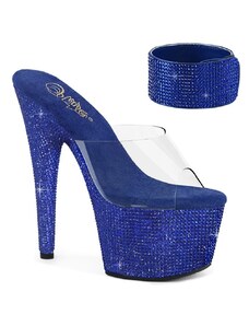 Pleaser bejeweled-712rs modré pantofle pleaser