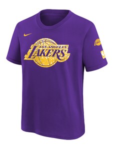 Dětské Nike Essential Camo LA Lakers Tee / Fialová, Žlutá / XL