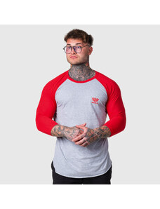 Pánské 3/4 tričko Iron Aesthetics Outline, grey/red