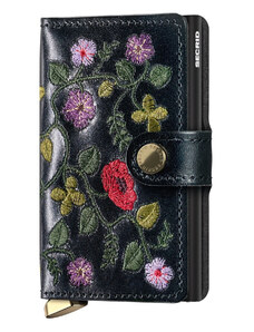Secrid Premium Miniwallet Secrid Stitch Floral Black