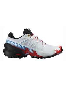 Dámská běžecká obuv Salomon SPEEDCROSS 6 W White/Black/Fiery Red UK 7,5