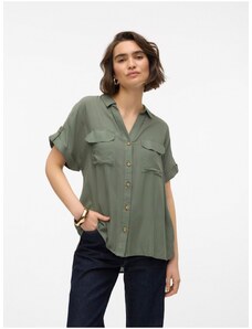 Zelená dámská košile Vero Moda Bumpy - Dámské