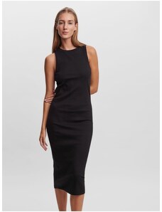 Černé dámské pouzdrové basic šaty AWARE by VERO MODA Lavender - Dámské