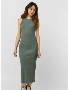 Zelené dámské pouzdrové basic šaty AWARE by VERO MODA Lavender - Dámské