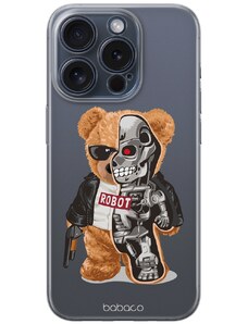 Ochranný kryt na iPhone 15 - Babaco, Teddy Robot 001
