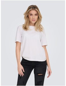 Bílé dámské basic tričko ONLY Only - Dámské