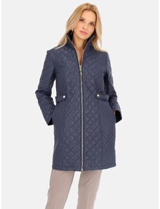 PERSO Woman's Coat BLE241035F Navy Blue