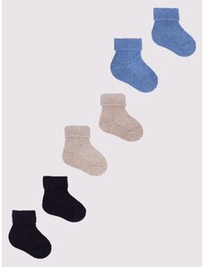 Yoclub Kids's Baby Boys' Turn Cuff Cotton Socks 3-Pack SKA-0009C-0000-002