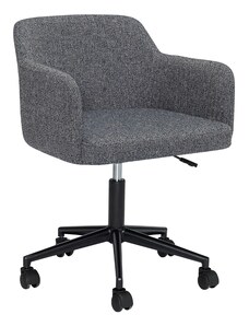 Šedá čalouněná kancelářská židle Hübsch Rest