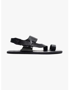 Kožené sandály Vivobarefoot OPANKA SANDAL dámské, černá barva, 203225