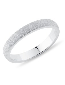 Moderní prsten z bílého zlata pro muže KLENOTA Y0435002M30