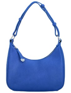HERISSON Stylová dámská koženková kabelka na rameno Pandora, zářivě modrá