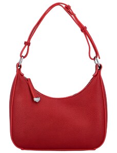 HERISSON Stylová dámská koženková kabelka na rameno Pandora, červená