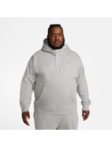 Pánská mikina Nike Solo Swoosh Men's Fleece Pullover Hoodie Dk Grey Heather/ White