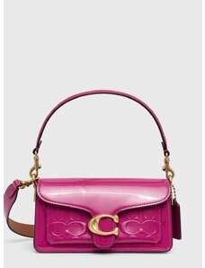 Kožená kabelka Coach Tabby 20 růžová barva, CM556