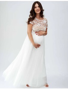 CONSTANT LOVE Svatební těhotenská sukně smetanová dlouhá