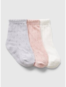 GAP Baby ponožky, 3 páry Barevná