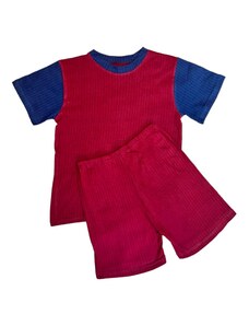 BAZAR-Dětské pyžamo - Klasic červeno-modré