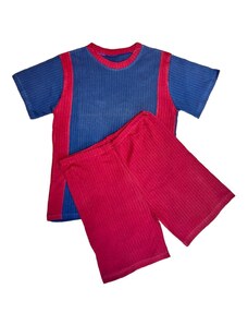 BAZAR-Dětské pyžamo - Klasic modro-červené