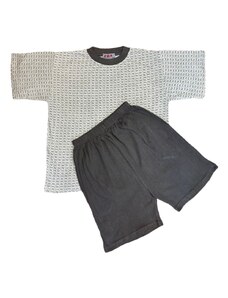 BAZAR-Dětské pyžamo - jemný vzorek šedé