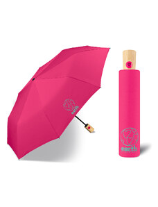 Earth Fuchsia Pink EKO dámský skládací vystřelovací deštník