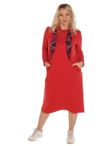 Sofistik šaty BEATRICE, červená
