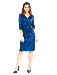 Sofistik plesové šaty MILENA, lesklá modrá