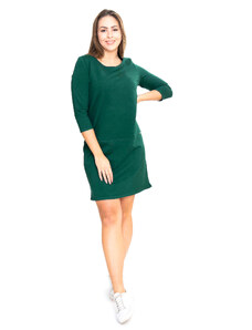 Sofistik teplákové šaty MATILDA, lahvově zelená