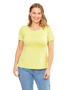 Sofistik jednobarevné tričko HANA, zelenožlutá