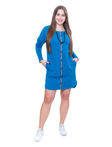 Sofistik teplákové šaty KAMILA, modrá