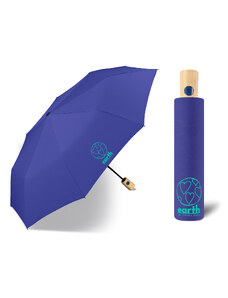 Earth Blue Quartz EKO dámský skládací vystřelovací deštník