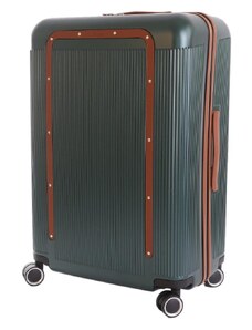 Velký cestovní kufr T-class 2303 zelená, XL - 74 x 50 x 30 cm, 95 l