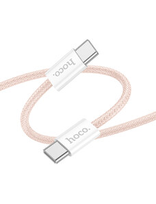 Kabel USB-C to USB-C - Hoco, X104 Source 60W/3A 100cm Pink