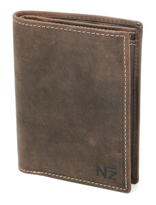 Hnědá pánská kožená peněženka Nivasaža jednoduchá N41